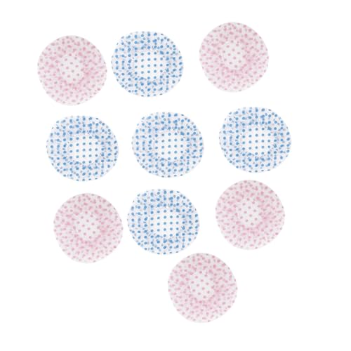 VALICLUD 10stücke Wasserdichte Duschhaube Praktische Badekappen Für Damen Herren Dehnbare Stilvolle Badekappen Für Lange Und Kurze Haare in Rosa Blau Gepunktet von VALICLUD