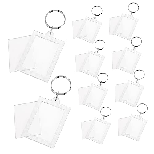 VALICLUD Fotorahmen-schlüsselanhänger-Set Bild-schlüsselanhänger Fotoeinsatz Für Urlaub Und Geburtstag von VALICLUD