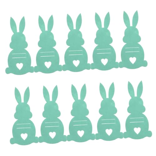 VALICLUD 10stücke Teiliges Bunny Bestecktaschen Einzigartige - Form Von Hasen Für Fröhliche Frühlingsdekoration Und Festliche Anlässe von VALICLUD