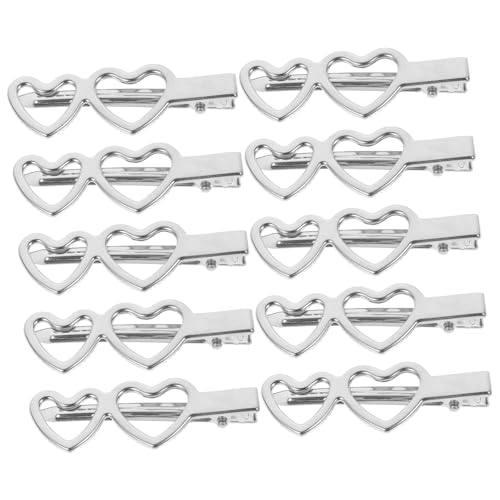VALICLUD 10stücke Metall Herz Haarspangen Für Damen Haarschmuck Haarnadeln Für Mädchen Haar Zubehör Kleine Haarspangen Für Frauen von VALICLUD