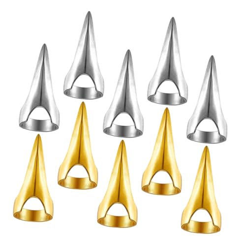 VALICLUD 10 Stück Metall Haartrennringe Retro Stil Langlebige Haarschmuck Ringe zum Flechten und Stylen Komfortable Haarwerkzeuge für Zuhause und Salon Gold Silber Vielseitig für Zöpfe und von VALICLUD