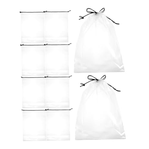 VALICLUD 10 Stück Reisen transparente Schuhtasche Reise zubehör schuhbeutel Reise Schuhtaschen Reise Schuhsack Reiseschuhtaschen für Herren Schuhtaschen für die Reise Plastik von VALICLUD