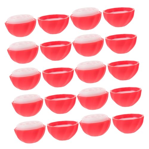 VALICLUD 10 Stück Runde Lippenbalsam Döschen aus Kunststoff Wiederbefüllbare Lip Balm Behälter Ergonomisch Geformt für Einfache Handhabung Geeignet für DIY Lippenpflege und Lippenstift von VALICLUD