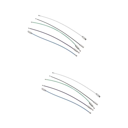 VALICLUD 10stücke Stainless Steel Wire Keychains Robuste Schlüsselringe Für Gepäckanhänger Id-Tags Und Mehr Schwarz Blau Grün Silber Hochwertige Drahtseil Schlüsselanhänger Für von VALICLUD