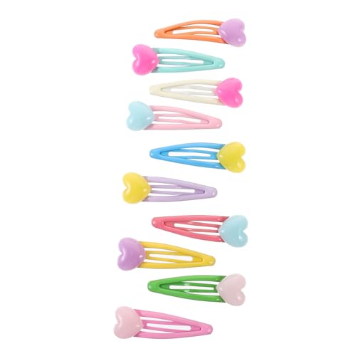 VALICLUD 10 Stück Teiliges Bunte Haarspangen aus Hochwertigem Material Niedliche Haarklammern mit Tropfendem Öl Design Stilvoller Haarschmuck für Frauen und Mädchen Zufällige Farbe von VALICLUD