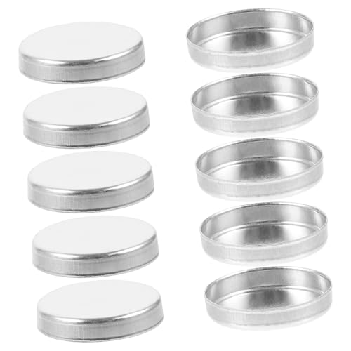 VALICLUD 10 Stück Teiliges Kleine Leere Lidschattenpans aus Aluminium Praktisches DIY Make Up Tray für Lidschatten Aufbewahrung und Einfaches Nachfüllen Leicht und Reisefreundlich für von VALICLUD