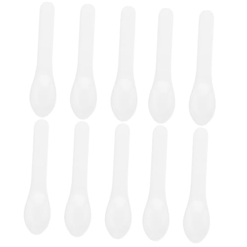 VALICLUD 10 Stück Teiliges Kosmetikspatel aus Hochwertigem Kunststoff Praktische Löffel zum Auftragen von Gesichtscremes Masken und Pflegeprodukten Spatelartige Form für Präzises Dosieren von VALICLUD