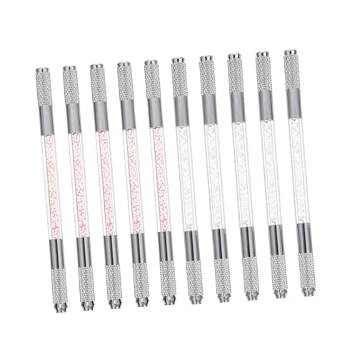 VALICLUD 10 Stück Teiliges Microblading Augenbrauenstifte mit Doppelspitze Natürlicher Look Wasserfest Kompakt und Leicht für Tattooing und Präzises Makeup Geeignet für Anfänger und Profis von VALICLUD