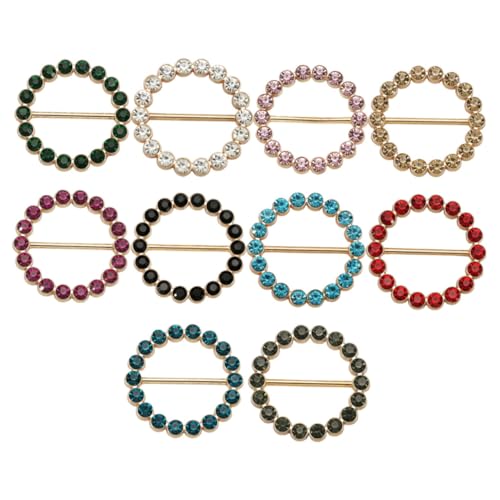 VALICLUD 10 Stück Teiliges Multifunktionale Shirt Clips und Schal Verschlüsse Dekorative und Langlebige Mode Accessoires für Damen für Pullover Strickjacken Kleider und Schals Bunte von VALICLUD