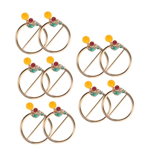 VALICLUD 10 Stück Teiliges Schalverschluss Ringe aus Metall und Langlebige Strickjacken Clips für Damen Minimalistisches Design Einfach zu Befestigen Kleidung Dekoration von VALICLUD