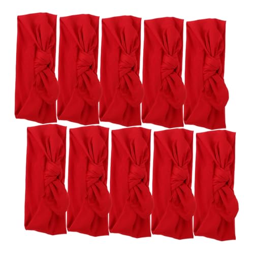 VALICLUD 10 Stück Teiliges Stirnband mit Weichen Elastischen Hasenohren Niedliches Kopfbedeckung für Junge Mädchen und Kleinkinder Verstellbar Hautfreundlich für Partys Alltag und von VALICLUD