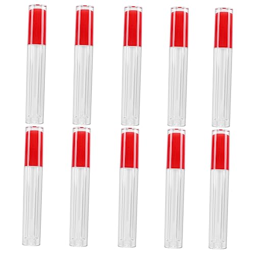 VALICLUD 10 Stücke Lip Gloss Rohr Container Rohre Flasche Fleck Farbton DIY Rot von VALICLUD