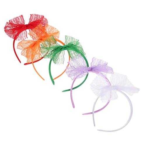 VALICLUD 10stücke Spitze Schleife Stirnbänder Spitze Kopfschmuck Cosplay Kostüm Haar Zubehör Party Headwear Teenager Mädchen Accessoires von VALICLUD