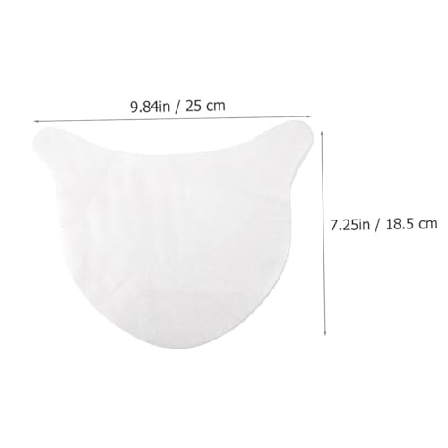 VALICLUD 100 Stück Einweg Halsmasken Papier DIY Spa Pflege Hautfreundlich Atmungsaktiv Weich Transparent Für Hauttypen Zuhause und Reise von VALICLUD