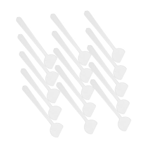 VALICLUD 100 Stück Sahnelöffel Gesichtscreme Löffel Hautpflegeschaufel Augencreme Löffel Augencreme-Kosmetiklöffel Maskenspatel Spatel für Hautpflege Lotion Scoop pp Transparent von VALICLUD