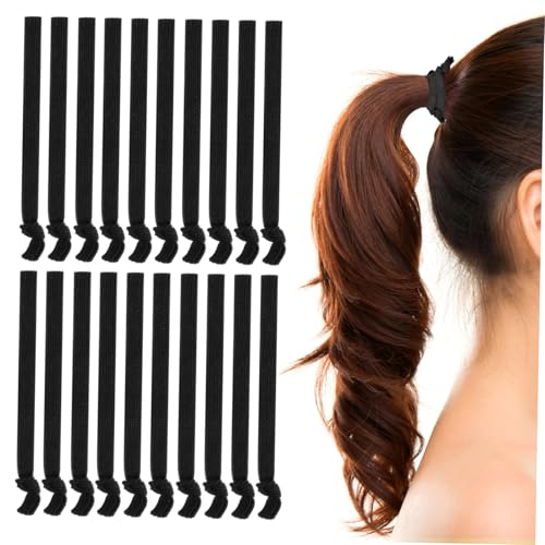 VALICLUD 100stücke Elastische Haargummis Haarbänder Knitterfrei Nicht Ziehend Stoffhaargummis Sanft Für Dickes Haar Rutschfest Für Damen Und Herren von VALICLUD