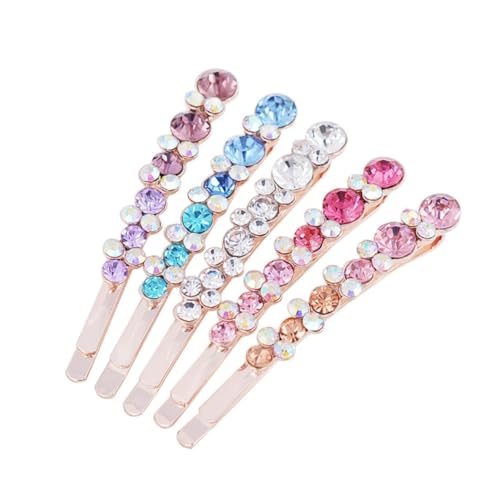 VALICLUD 10St Frauen Haarnadel Haarspangen elegant presents whitn bobby pin wedding jewellery Party haar clips hochzeits Haarklammer Haarnadeln für Mädchen Strasssteine Knall-Clip Fräulein von VALICLUD