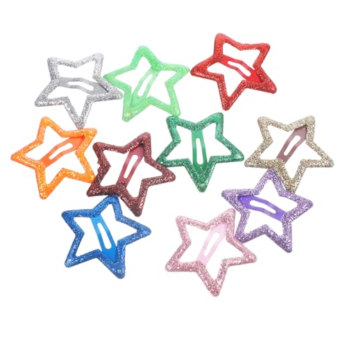 VALICLUD 10St hair clips Haarspangen für Haarspangen Haarspangen Haarnadeln Stern-Haarspangen Haarspangen kinder gebrochenes Haar Haarschmuck Kopfbedeckung Kleinkind funkeln Metall von VALICLUD