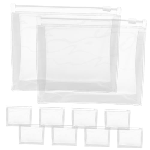 VALICLUD 10 Stück Transparente Kosmetiktaschen Für Reisen Kulturbeutel Durchsichtige Make up Taschen Für Männer Und Frauen Für Toilettenutensilien Und Reisebedarf Kompakte Organizer von VALICLUD