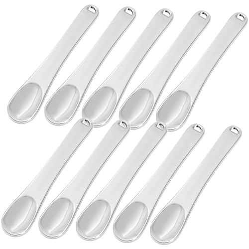 VALICLUD 10Stücke Gesichtsmaske Löffel Kosmetische Spatel aus für Augencremes Feuchtigkeitscremes und Make Up Hygienische Anwendung mit Aufhängeloch von VALICLUD