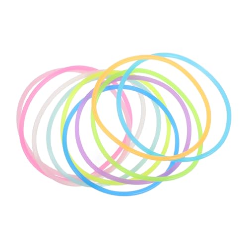 VALICLUD 10stücke Silikonarmbänder Leuchtende Armbänder Für Partys Sportarmbänder Aus Silikon Für Damen Herren Themenveranstaltungen Outdoor-handschlaufe Dekorative Silikonbänder von VALICLUD