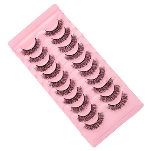 VALICLUD 10paare Falsche Wimpern Wimpernverlängerung Für Frauen Und Mädchen Natürlich Aussehend Voll Und Lang Leicht Und Angenehm Zu Tragen Für Tages Und Abend-make-up von VALICLUD
