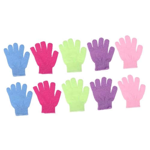 VALICLUD 10stücke Badehandschuh Duschhandschuh Körperreinigungshandschuh Innovatives Duschtuch Duschzubehör Weich Langlebig Praktisch Zum Peeling Für Damen Herren Zum Duschen von VALICLUD