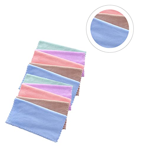VALICLUD 10stücke Mikrofaser Abschminktücher Coralfleece Gesichtsreinigungstuch Für Frauen Weiches Gesichtshandtuch Für Sanftes Entfernen Von Make-up Zufällige Farben von VALICLUD