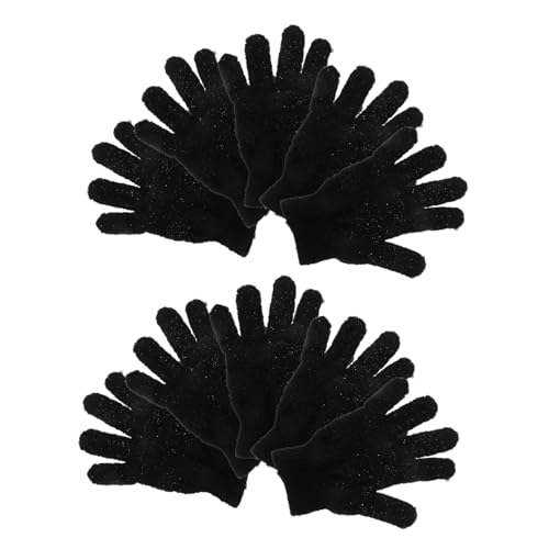VALICLUD 10stücke Peeling-körperwäscher-handschuhe Badehandschuhe Zum Peeling Tiefenpeeling Für Männer Und Frauen Maschinenwaschbar Aus Polyester Für Effektives Hautpeeling von VALICLUD