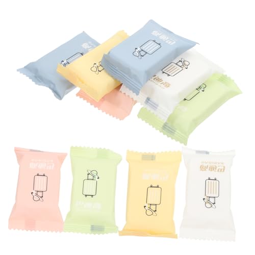 VALICLUD 10stücke Reis Komprimiertes Handtuch Einweg Mini Gesicht Reinigung Handtuch Tragbar von VALICLUD