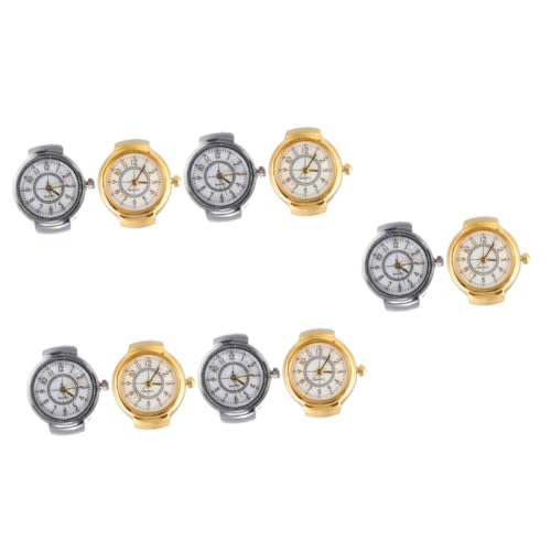 VALICLUD 10stücke Ring-Uhr Für Damen Und Herren Eleganter Runder Ziffernblatt-fingeruhr Tragbar Und Leicht Als Für Familie Und Freunde Stilvoller Schmuck Für Jeden Anlass von VALICLUD