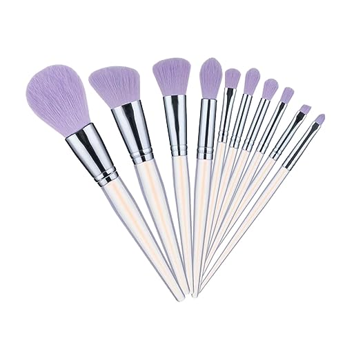 VALICLUD 10stücke Teiliges Make-up Pinselset Mit Acrylgriff Lidschatten Und Puderpinsel Für Gleichmäßiges Auftragen Von Foundation Concealer Und Blush von VALICLUD