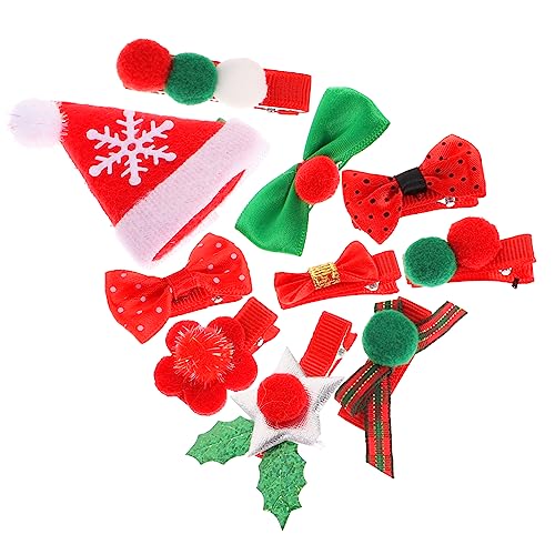 VALICLUD 10stücke Teiliges Weihnachts Haarklammern Mit Schleifen Für Mädchen Funkelnde Haarstyling Clips Für Festliche Anlässe Und Tägliche Frisuren Als Oder Belohnung von VALICLUD