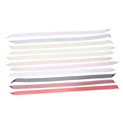 VALICLUD 11 Paare Chiffon Schnürsenkel Flach Strapazierfähig Langlebig für Damen Sneaker Canvas Freizeitschuhe Modische Ersatzbänder in Farben von VALICLUD