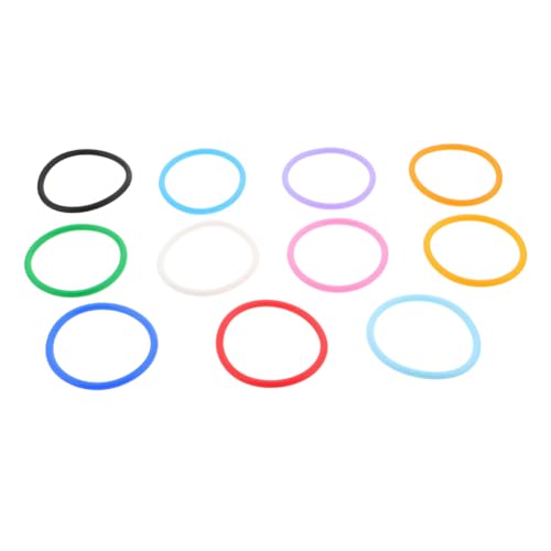 VALICLUD 11 Stück Teiliges Rundes Silikon armband Schlüsselanhänger Weiches Bequemes Handgelenkband Modisches Multifunktionales Wristlet für Alltag Sport und Party Praktische von VALICLUD