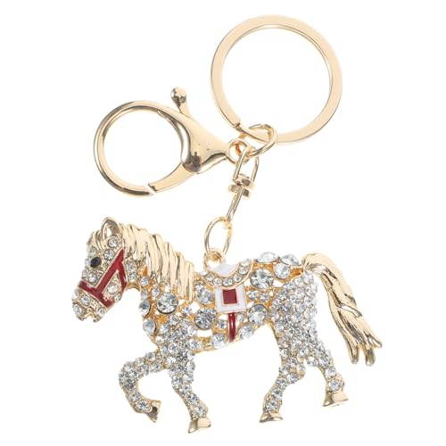 VALICLUD 11stücke Pferdeanhänger Schlüsselring Mit Strass Kreativer Schlüsselanhänger Für Pferdeliebhaber Zufällige Farben Funkelndes Design Für Tierfreunde Und Modebewusste von VALICLUD