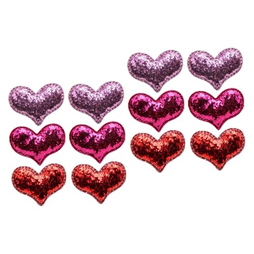 VALICLUD 12 Stk Haarnadel Netz Clip Band Mini-herz-patch Stift Patches Mit Herzapplikationen Haarspangen Haartrockner Haarklammer Haarschmuck Niedliche Haaraccessoires Grobes Mehltuch von VALICLUD