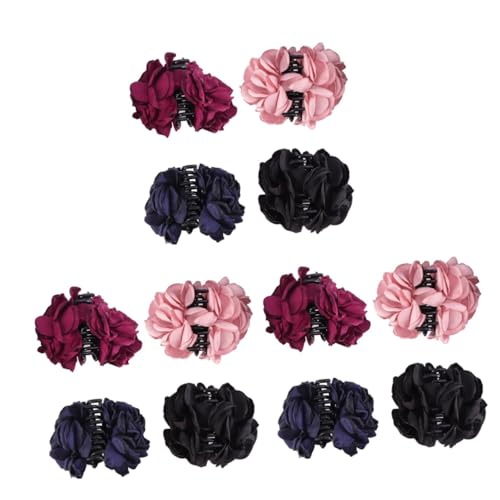 VALICLUD 12 Stk Frauenhaarkrallen Haarspange Blumenhaarspangen Für Frauen Rutschfeste Haarklammern Haarspange Für Frauen Kieferclips Aus Acryl Bananenclip Dauerwelle Fräulein von VALICLUD