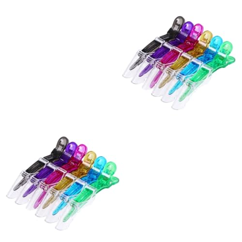 VALICLUD 12 Stk Krokodilklemme Haarklammer Haarnadel Haarspangen für Damen Haarstyling-Clips Haarspange selber machen Alligator-Haarspange Haarfärbemittel Kopfbedeckung Generation Plastik von VALICLUD