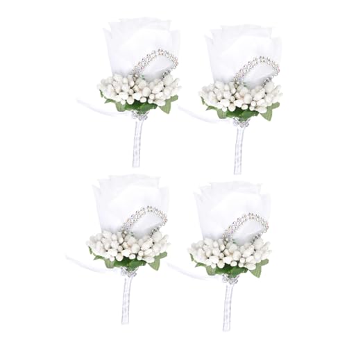 VALICLUD 12 Stk braut bräutigam corsage Brautdekoration Hochzeit Ansteckblume Rosenblumenbrosche Corsage für Hochzeitsfeiern Hochzeitskleid schmücken Requisiten Korsage Bankett pp von VALICLUD