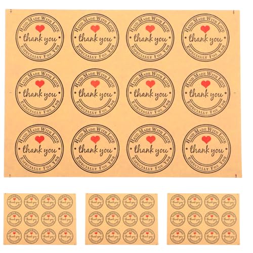 VALICLUD 12 Stück Aufkleber Tattoo Aufkleber Lebensmittelverpackungsaufkleber Handgemachte Aufkleber Dekorative Lebensmitteletiketten Selbstgemachte Aufkleber Etiketten von VALICLUD