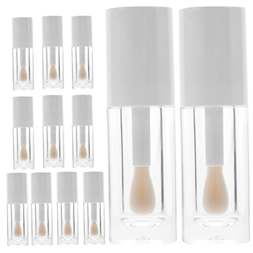 VALICLUD 12 Stück Leere Lip Gloss Röhren Wiederverwendbare Tragbare Lip Balm Behälter für für DIY Lipgloss und Lippenpflege Sicher und Langlebig von VALICLUD