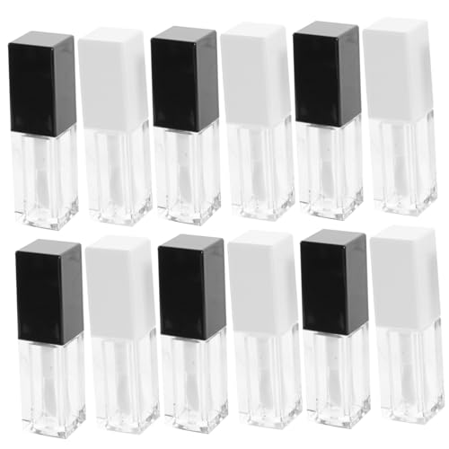 VALICLUD 12 Stück Nachfüllbare Leere Lip Gloss Röhrchen Kosmetikbehälter für DIY Lippenpflege Praktisch für Reisen Auslaufsicher und Tragbar von VALICLUD