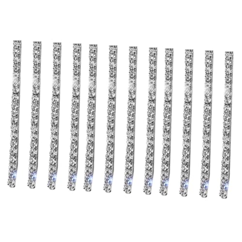 VALICLUD 12 Stück Teiliges Glitzernde Haarklammern mit Funkelnden Strasssteinen Haarspangen für Damen Haarschmuck Bobby Pins für Hochzeit Party und Alltag von VALICLUD