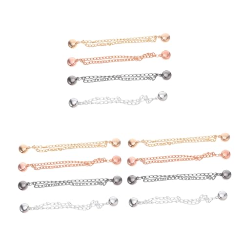 VALICLUD 12 Stück Teiliges Magnetisches Klemmverschluss Flexiblem Kettendesign Nahtlose Sichere Anpassung für Hosen Hemden und Kleider Kompatible Starke Magnetclips Nähenfrei von VALICLUD