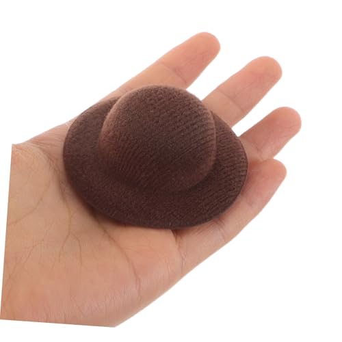 VALICLUD 12 Stück Teiliges Mini Top Hat Haar-clip Vintage Western Cowgirl Mini-hüte in Schwarz Beige Braun Sichere Haarklammern für Retro Tea Party und Kostümzubehör von VALICLUD
