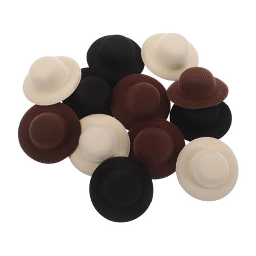 VALICLUD 12 Stück Teiliges Mini-top-hut Haarclip Leichte Cowboy Western Haarklammern Vintage Haarschmuck für Puppen Vielseitige Dekorative Haarspangen für Partys und Kostümspiele von VALICLUD