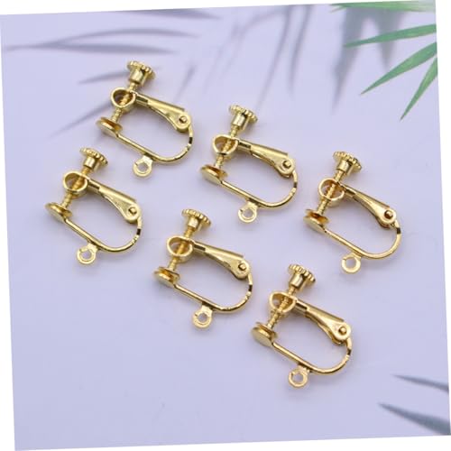 VALICLUD 12 Stück Teiliges Ohrring Goldene Ohrclips Damen Nicht Durchbohrt Leicht Tragbar Für Alltag Party Schule Reise Modisch Robust Einfach zu Tragen von VALICLUD