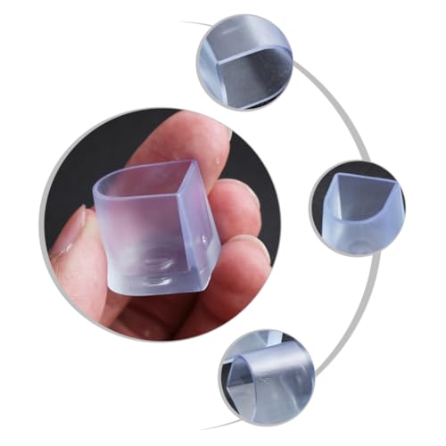 VALICLUD 12 Stück Teiliges Transparenter High Heel Schutzüberzüge aus Langlebigem PVC rutschfeste Geräuschdämpfende Schuhabsatzschoner für Damen für Partys Hochzeiten und Alltag von VALICLUD