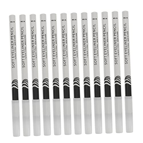 VALICLUD 12 Stück Wasserfester Weißer Eyeliner Stift mit Highlighter Funktion Kosmetikstifte für Augen Make Up Einfach zu Tragen und Praktisch für Unterwegs von VALICLUD